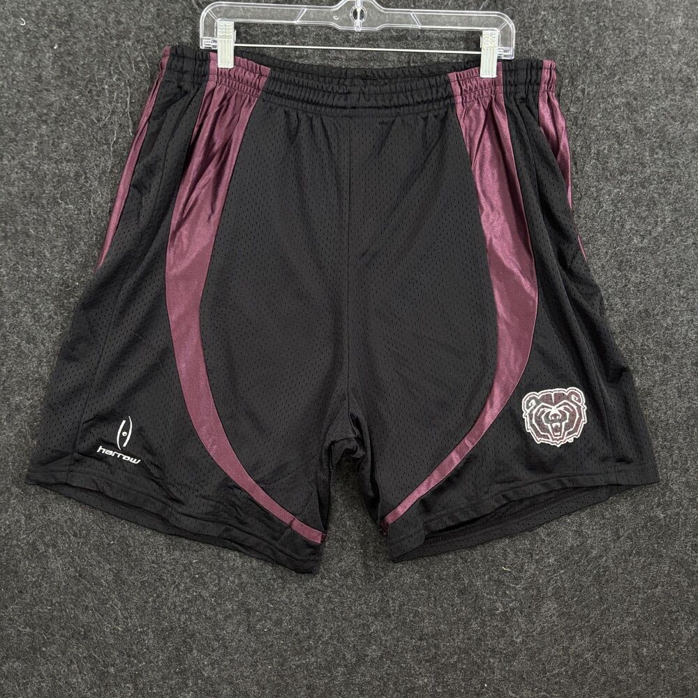 Missouri State Bears Shorts Men's XL Black Harrow Mesh Pockets Athletic